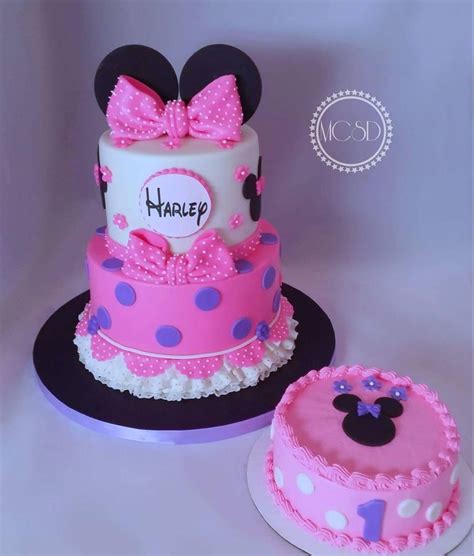 Minnie Mouse 1st Birthday Cake And Smash Cake