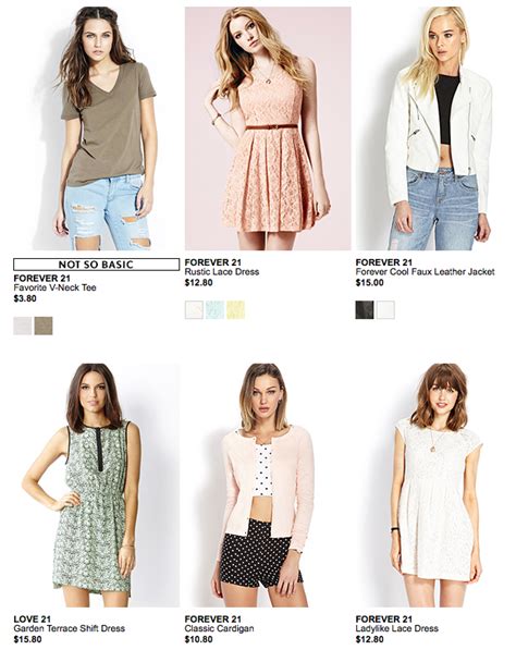 Sign up for newsletter at forever21 and be the first to get the hottest deals and promotions. Forever 21 Spring Must-Haves Sale! Prices Start At Only $1 ...
