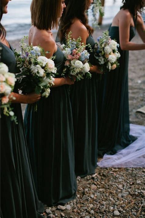 20 Hunter Emerald Green Bridesmaid Dresses 2024 Smyd