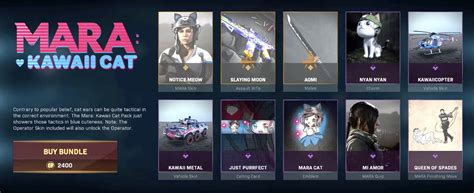 Warzone | Ensemble de chats Mara Kawaii – Contenu et détails | Call of