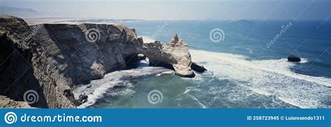 Cathedral Rock Formation Rock Formations At The Coast Paracas Peru