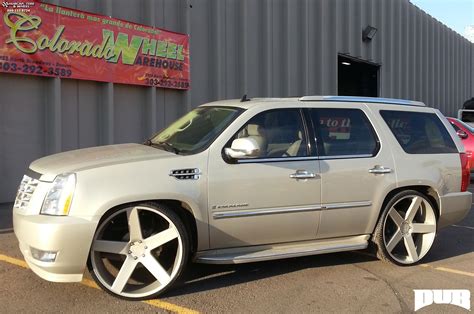 Cadillac Escalade Dub Baller S116 Wheels Black And Machined With Dark Tint