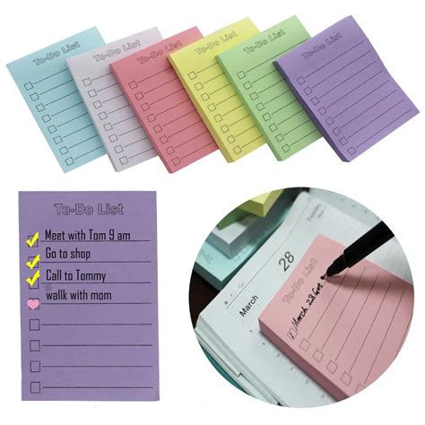 Custom To Do List Notepad Sticky Note Memo Pad Buy Custom Notepad