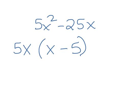 Factoring Polynomial Expressions Using The Gcf Math Showme