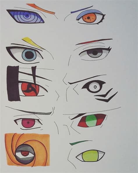 Eyes Of The Akatsuki Members By Eljuup On Deviantart