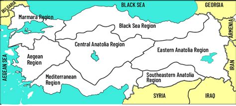 Geographical Regions Of Turkey Download Scientific Diagram