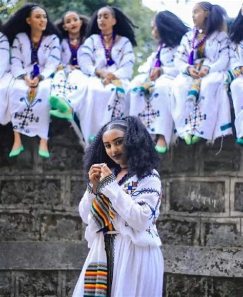 Gondar Amhara Amhara Ethiopian People Traditional Outfits