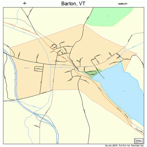 Barton Vermont Street Map 5003475