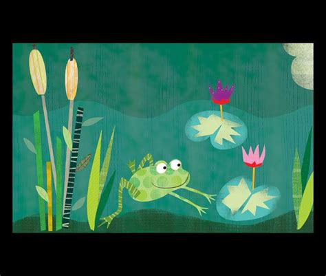 Frog Pond Art Painting Image