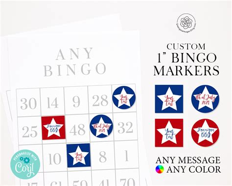 Printable Bingo Markers
