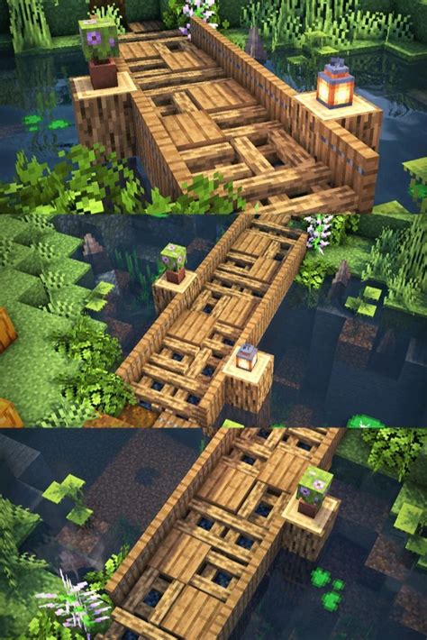 Minecraft 117 Simple Bridge Design In 2021 Building Concept