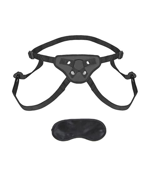 Lux Fetish Beginners Strap On Harness Black Pleasure Point