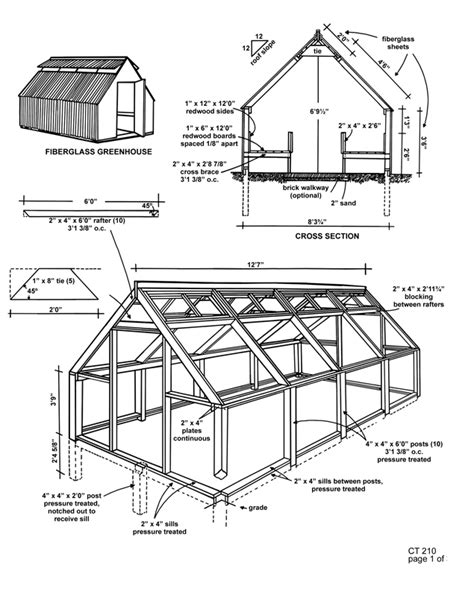 Greenhouse Plans Ct 210 Fiberglass 1 Diy Greenhouse Plans Backyard