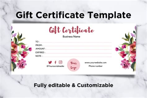 Canva Gift Certificate Template Graphic By Mycreativee Creative
