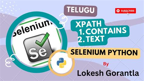 Part Basic Xpath Contains Text Functions Selenium Python