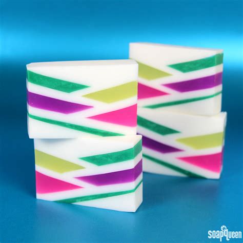 Neon Geometric Melt And Pour Soap Tutorial Soap Queen