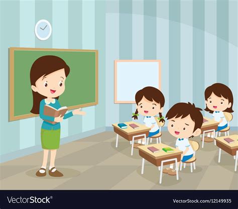 Classroom Teacher Cartoon Picture