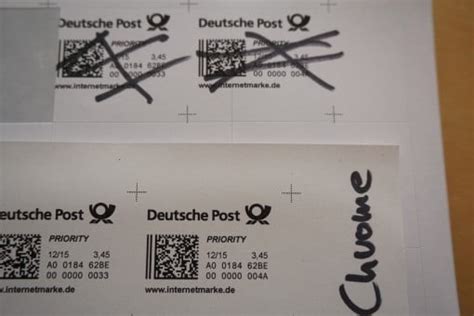In dem offiziellen onlineshop der deutschen post können sie ganz einfach das porto berechnen und briefmarken bequem kaufen sowie ausdrucken. Post eFiliale: Probleme beim Ausdrucken der Internetmarke - mac&egg