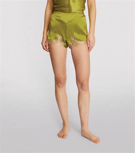 Gilda And Pearl Gold Lace Embroidered Golden Hour Shorts Harrods Uk