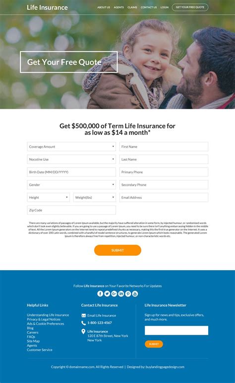 Whole life insurance policies are ideal for children, as they carry much more value when purchased for a child. best family life insurance coverage responsive website design | Family life insurance, Insurance ...