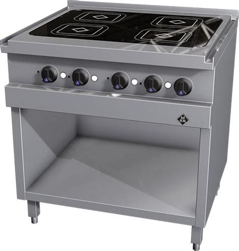 Mlhavs & stnkmnr are smkn & fltn. MKN 4-zones inductie kooktafel - staand model 2123103