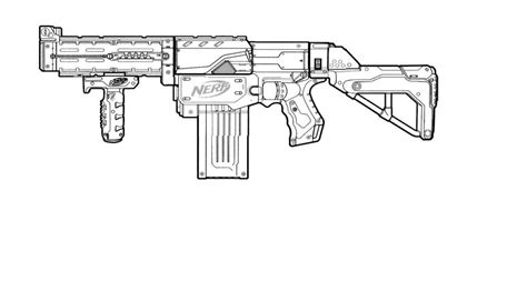 Nerf Gun Coloring Pages Best Coloring Pages For Kids