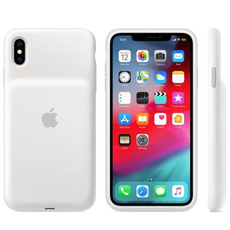 Iphone Xs Max Smart Battery Case — White Apple Au