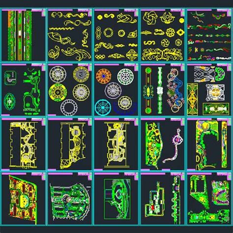 Free dwg file with 2d garden benches dwg. Landscape design Collection- designs, symbols and details ...