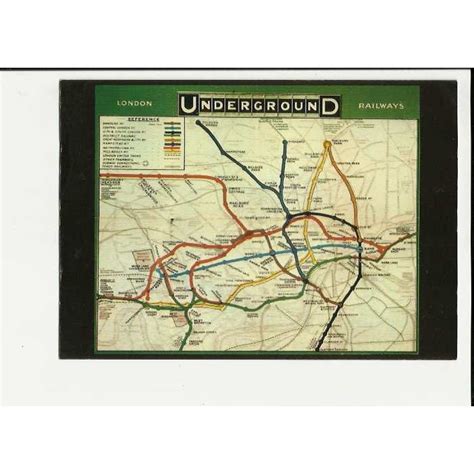 Ltm32 1908 Underground Map Postcard By London Transport Museum On Ebid