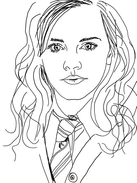 Printable Hermione Granger Coloring Page Printable Word Searches