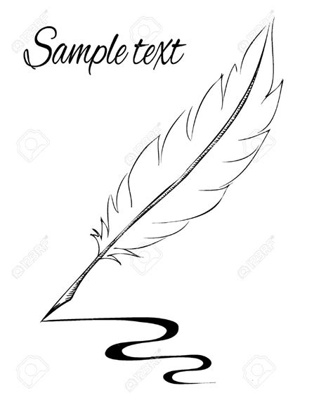 Line Drawing Feather At Getdrawings Free Download