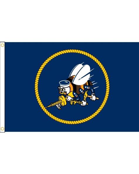 Us Navy Seabee Flag 2 X 3 Ft Made Of Nylon