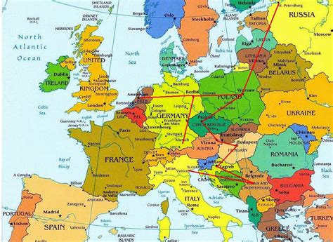 Visita a alemania, república checa, eslovaquia, hungría y polonia. portachuelos: Mapas de España y de Europa.