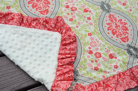 The Little Fabric Blog Ruffled Minky Blanket Tutorial