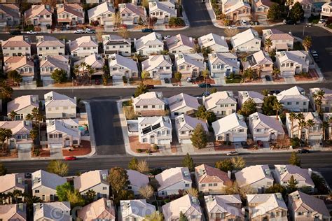 Aerialstock Aerial Photograph Of North Las Vegas Suburbs Abutting The