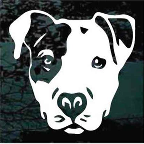 Pitbull Spot Head Car Decals And Window Stickers Decal Junky