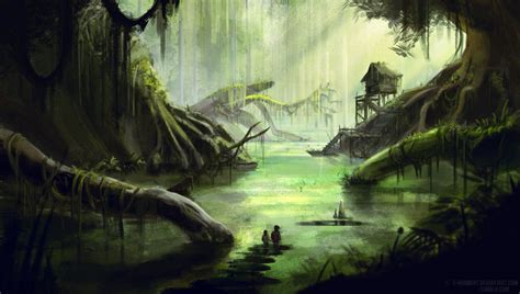 The Swamp Fantasy Art Landscapes Fantasy Concept Art Swamp