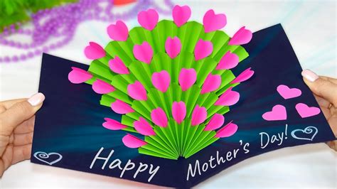 Diy Mothers Day Card Easy Making Handmade How To Make Paper 3d Card