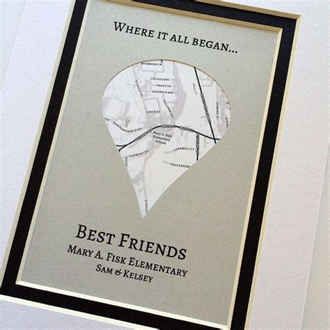 Anybody does after multiple late nights, tears of stress and that question that hangs over them of what am looking for more sentimental graduation present ideas? Where It All Began Unique Map Gifts for Friends Gift For ...