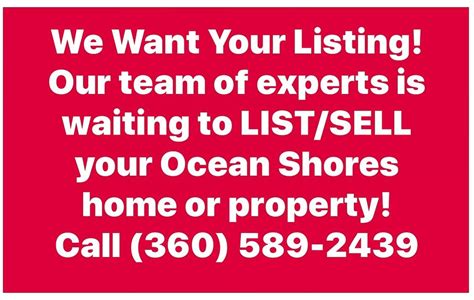 Our Team Of Ocean Shores Wa Real Estate Brokers Is Waiting To Speak With You Ocean Shores