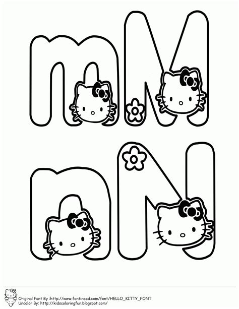 Learning ABC With Hello Kitty | Learn To Coloring