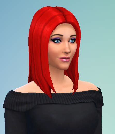My Sims 4 Blog Red Hair Recolor By Oliviaplayssims