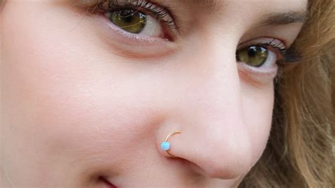Tiny Gold Or Silver Fake Nose Ring No Piercing Needed Fake Etsy