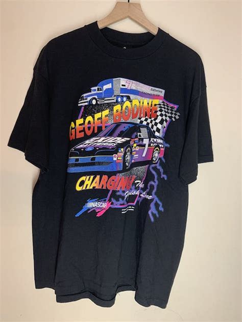 Vintage Vintage 90s Nascar Geoff Bodine Racing Xl Shirt Grailed