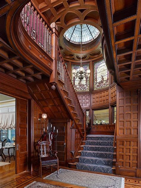 Restored Grand Staircase Of An 1893 Mansion In Plainfield Nj 90x1200