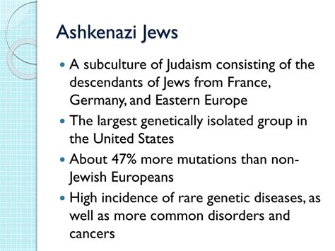 Ppt Genetic Patterns Of Ashkenazi Jews Victoria Olson Powerpoint