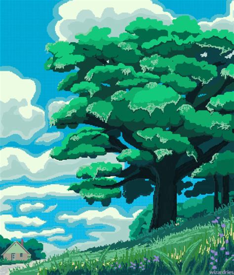 Wizardries Pixel Art Studio Ghibli Art
