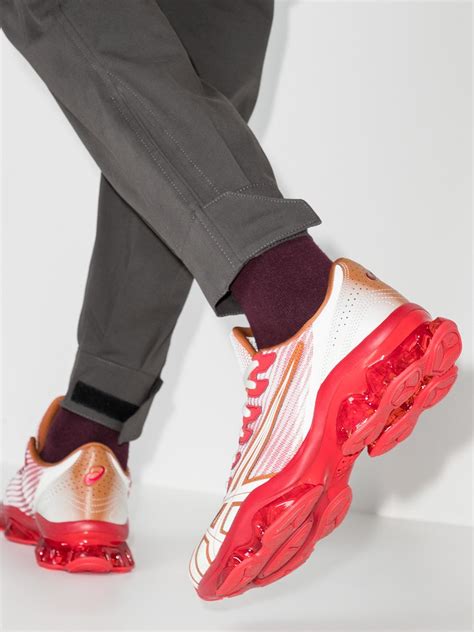 Asics X Kiko Kostadinov Red And White Gel Quantum Levitrack Trainers