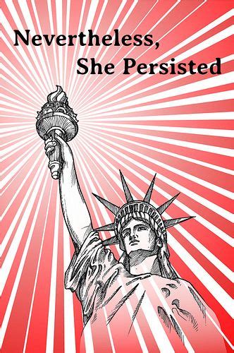 Nevertheless She Persisted Postcard Printable Postcards Persistence