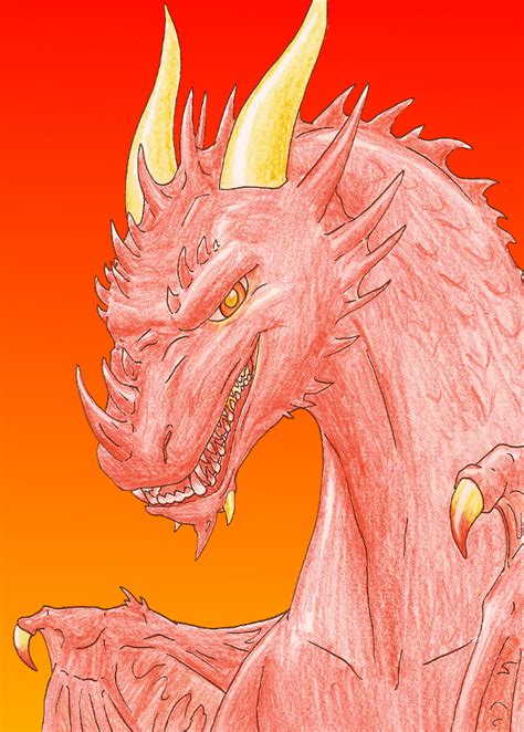 Red And Evil Dragon By Amayensis On Deviantart